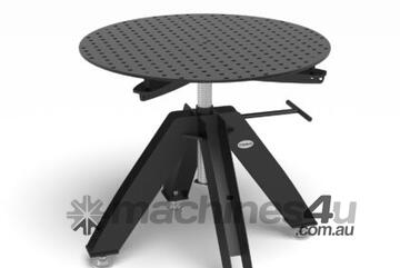 Rotating table height adjustable static incl. Perforated plate