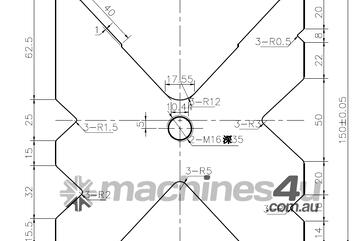 Cmt 150MM SQ X 3100 MULTI VEE DIE