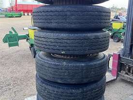 12 x Trailer Tyres & Rims  - picture0' - Click to enlarge