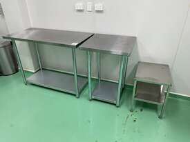 3x Stainless Steel Benches - picture0' - Click to enlarge