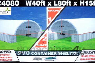 Massive 12m x 24m (297m2) Container Shelter Workshop Igloo Dome