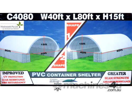 Massive 12m x 24m (297m2) Container Shelter Workshop Igloo Dome