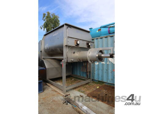 caption Commercial Stainless Steel Twin Paddle Mixer Auger - 4955L - Mackies Weiler
