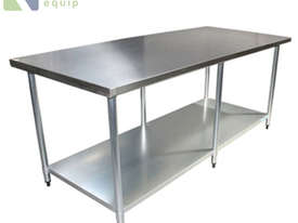 2440 X 760MM STAINLESS STEEL BENCH #304 GRADE - picture0' - Click to enlarge