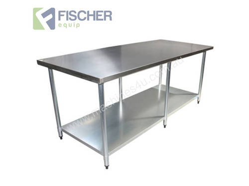 2440 X 760MM STAINLESS STEEL BENCH #304 GRADE