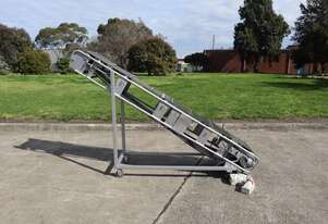 Incline Motorised Belt Conveyor - 2m long