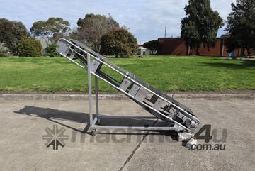 Incline Motorised Belt Conveyor - 2m long