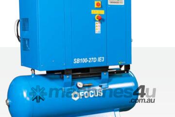 SB Tank Mounted Rotary Screw Compressor with Dryer 5.5HP Focus