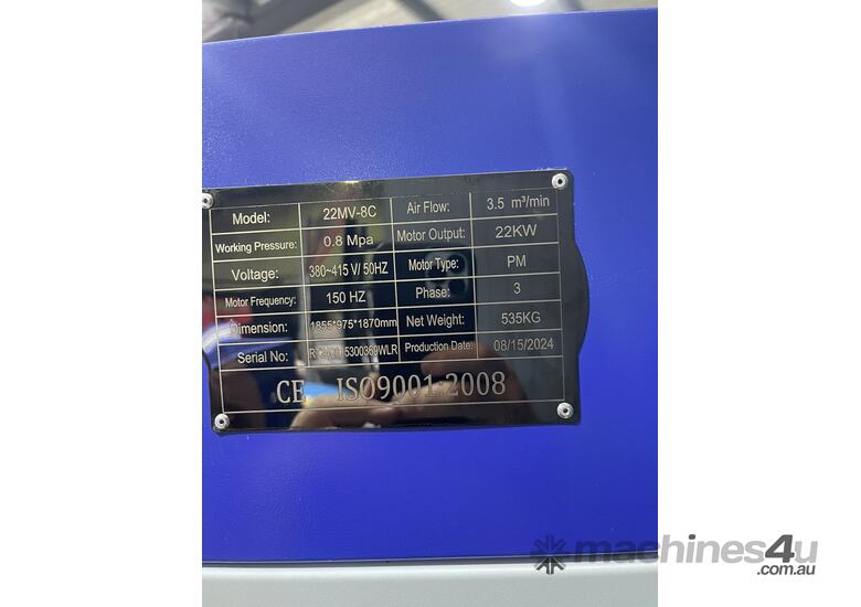 caption NEW 22kw Screw Compressor + Inbuilt Dryer & 500L Tank !