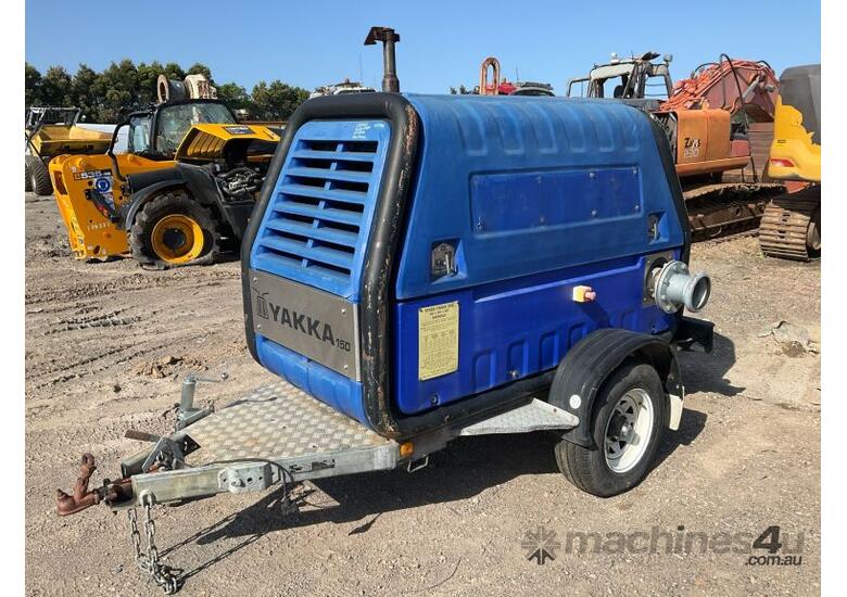 caption 2010 Sykes Yakka 150 YKA-01 Single Axle Trailer Mounted Water Pump