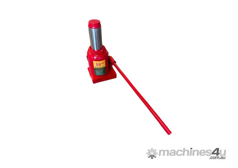 caption Heavy-Duty Hydraulic Bottle Jack / Car Lift Jack - 50 Ton