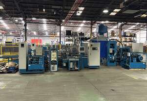 Fuji Muffler Exhaust Metal Forming Plasma Weld Line De-Stacker Multi Roll Bending Shrinking Trim