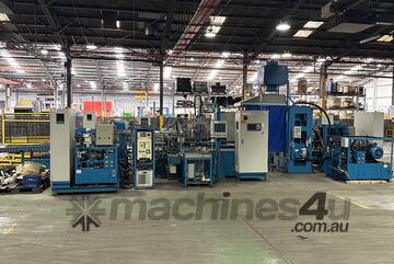 Fuji Muffler Exhaust Metal Forming Plasma Weld Line De-Stacker Multi Roll Bending Shrinking Trim