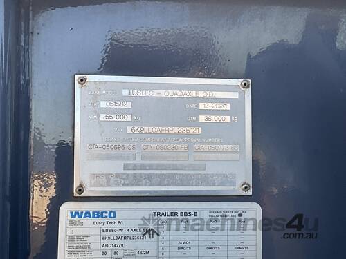 2023 Lustec 4x4 Quad Low loader Float with 3x4  matching Dolly