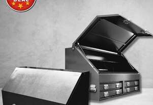 2 X Fully Enclosed 4 Drawer 1500Mm Monster Truck Tool Box (Charcoal) (Combo Deal)