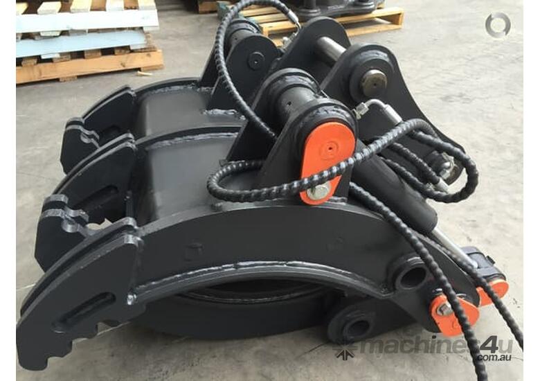 caption BETTA BILT BUCKETS 5 TONNE HYDRAULIC GRABS