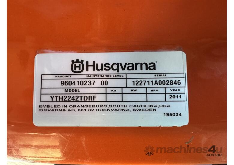 caption 2011 Husqvarna YTH 2242TDRF Tractor Mower