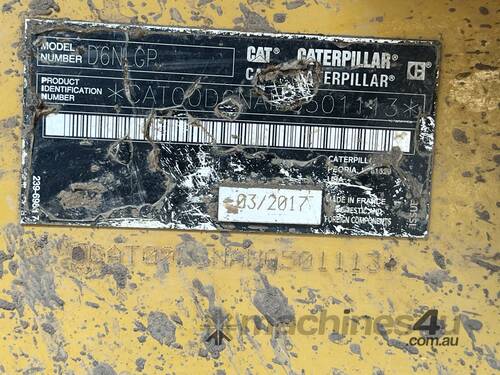 2017 Caterpillar D6N LGP Dozer (Swamp Tracks)