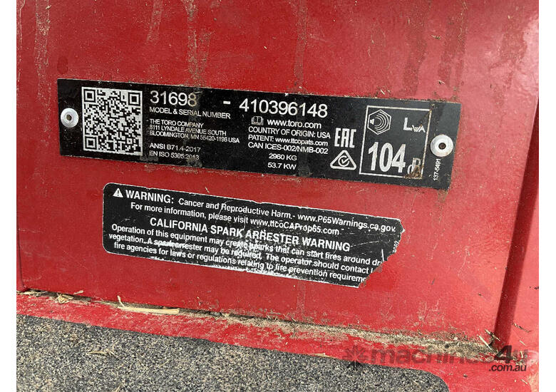 2022 Toro GroundsMaster 5900 Wide Area Mower