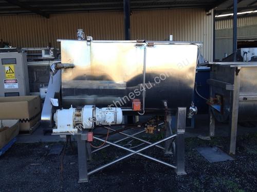 1500L SS JACKETED PADDLE MIXER