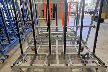 Unpainted Steel Mobile Stock Racks with Straps - Coolum Beach QLD