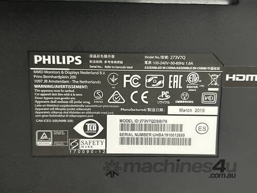 Philips 27 Inch Full HD LCD Monitor