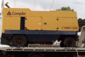 1,000 cfm x 125 psi , air aftercooler , Compair DLT3101 , M11 cummins powered , 2005 model ,