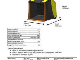 NEW Remu EE4160 Screening Bucket - picture1' - Click to enlarge