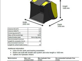 NEW Remu EE4160 Screening Bucket - picture2' - Click to enlarge