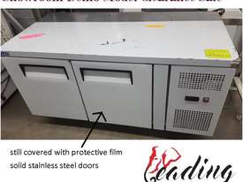 Stainless Steel Under Bench Fridge 2 Solid Doors - picture0' - Click to enlarge