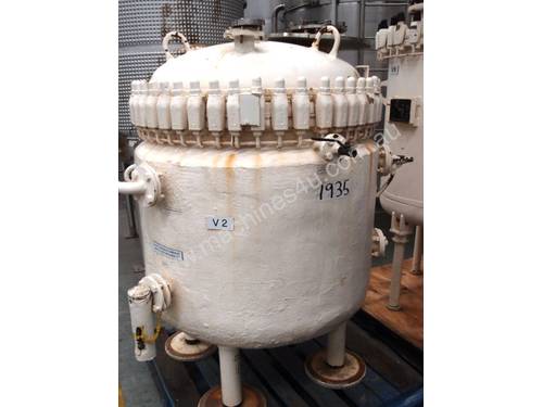 Pressure Vessel Tank (Glass Lined & Jacketed), Capacity: 500Lt.