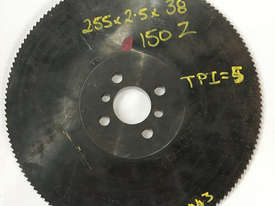 Cold Saw Blade HSS 255Ø x 2.5 x 38mm Bore 150T - picture2' - Click to enlarge