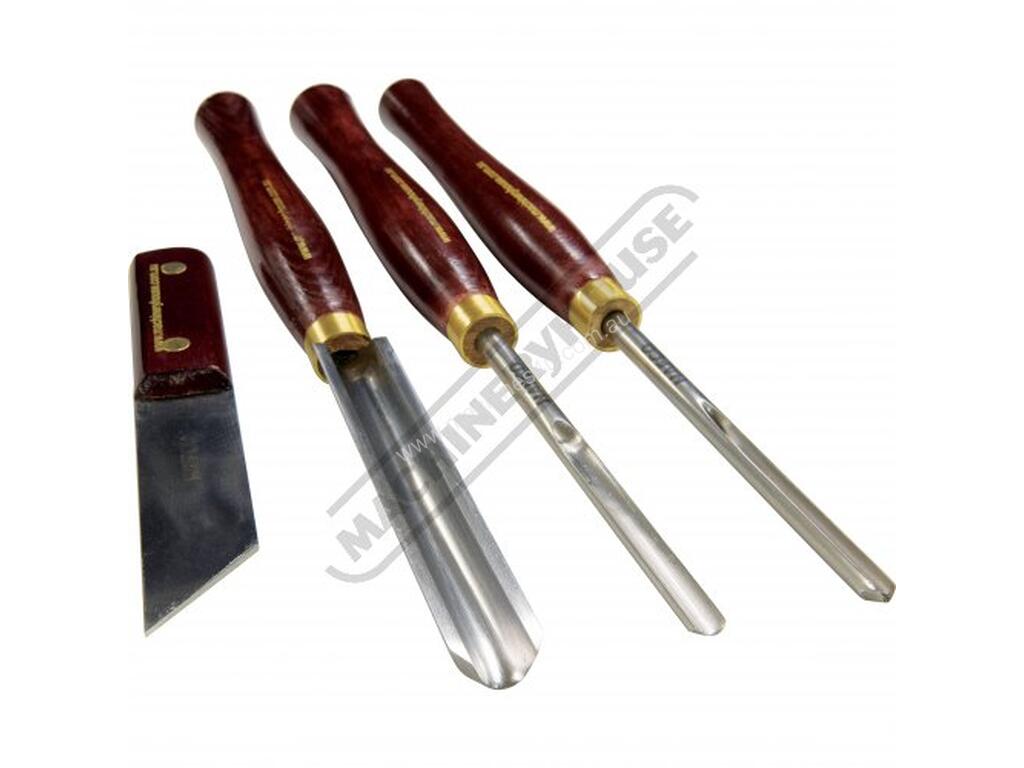 New Hafco CHS4S HSS Wood Turning Tools 4 Piece Set Starter Chisel Set