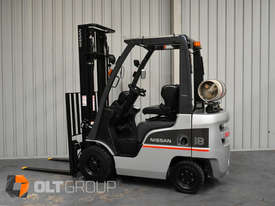 Used Nissan 1.8 Tonne Forklift Sideshift LPG 2 Stage Clear View Mast 3700mm Lift Height  - picture0' - Click to enlarge