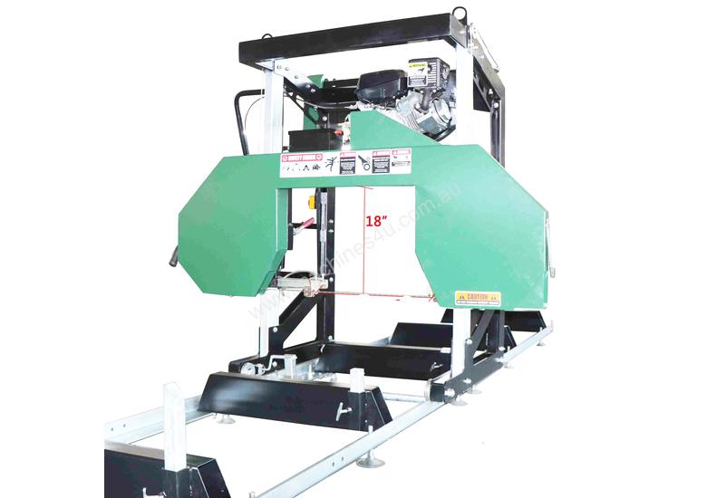 caption 18HP Brigs and Stratton Hardwood Mills Portable Sawmill GT34 MASSIVE CLEARANCE OVER THE Blade