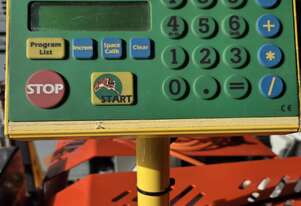 TIGER STOP Auto PUSHER +LEDA YFC-18 POP-UP DOCKER 18in 10hp Taiwan. EICHMANN Snip-O-Matic SAW 400mm