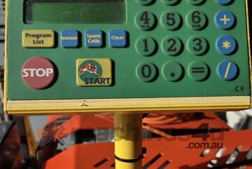 TIGER STOP AUTO PUSHER +LEDA YFC-18 POP-UP DOCKER 18in 10hp Taiwan. Eichmann Snip-O-Matic SAW 400mm