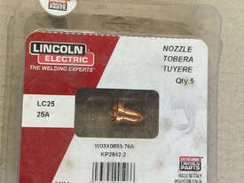 Lincoln Electric Nozzle 25A KP2842-2 for LC-25 LC-25 Plasma Torch Pack of 5 - picture2' - Click to enlarge