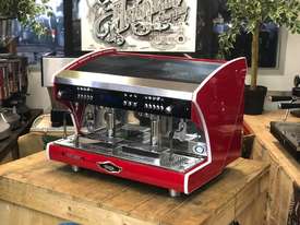 WEGA POLARIS TRON 2 GROUP BRAND NEW ESPRESSO COFFEE MACHINE - RED & BLACK COLOUR OPTIONS AVAILABLE - picture1' - Click to enlarge