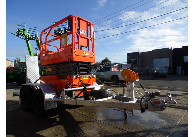 ACCESSWORX - DINGLI E-TECH S06-E ELECTRIC SCISSOR LIFT AND TRAILER PACKAGE