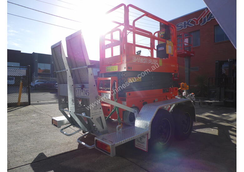 ACCESSWORX - DINGLI E-TECH S06-E ELECTRIC SCISSOR LIFT AND TRAILER PACKAGE