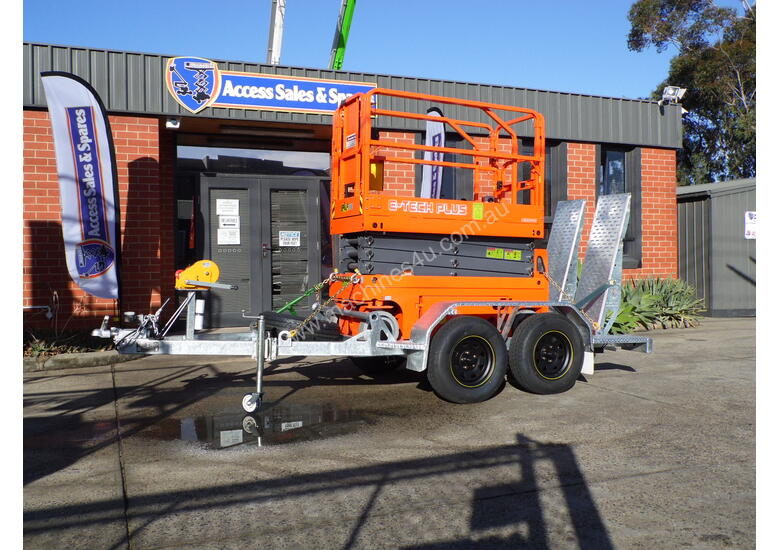 ACCESSWORX - DINGLI E-TECH S06-E ELECTRIC SCISSOR LIFT AND TRAILER PACKAGE