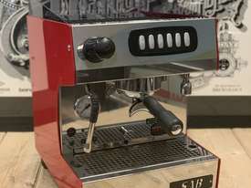 SAB NOBEL 1 GROUP RED TANK OR PLUMBED ESPRESSO COFFEE MACHINE - picture0' - Click to enlarge