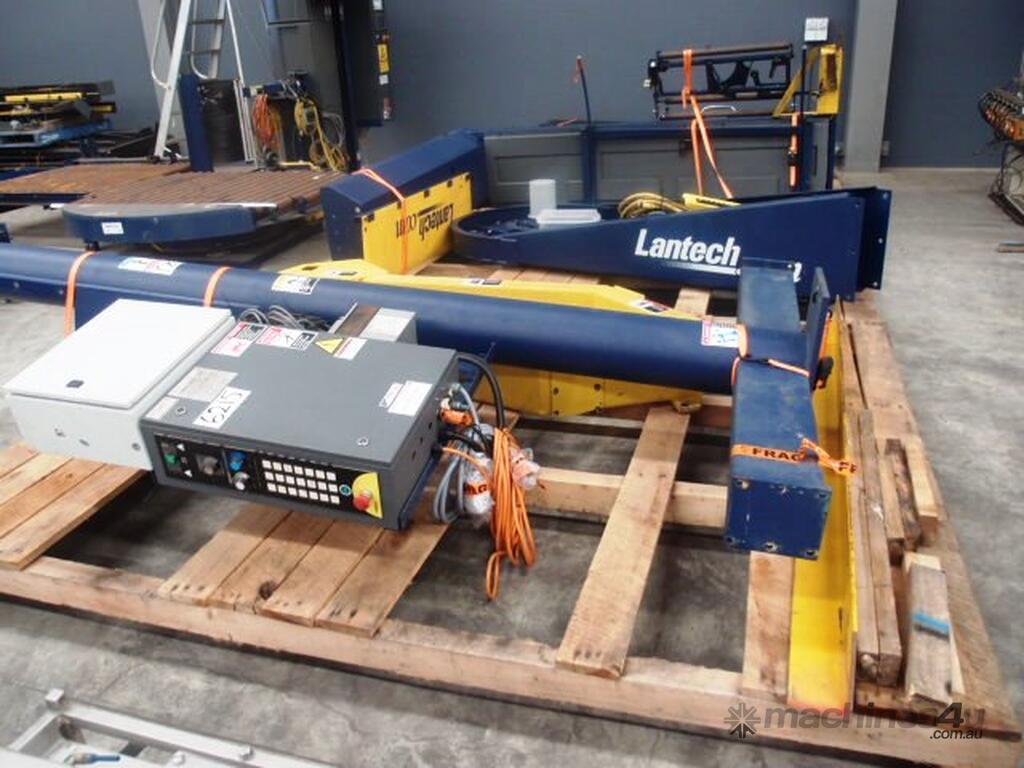 Used lantech Pallet Stretch Wrapper Semi Automatic Pallet Wrapper in