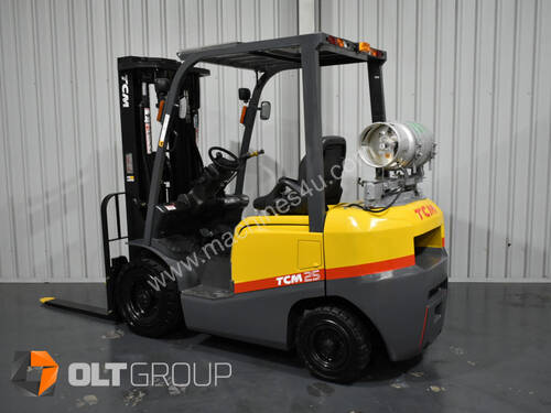 TCM FGE25T4 2.5 Tonne Forklift LPG EFI Container Mast 4800mm Lift Height 2371 Low Hours