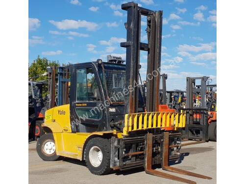 Yale 7000kg Diesel Forklift with 5400mm Mast, Sideshift & Fork Positioner