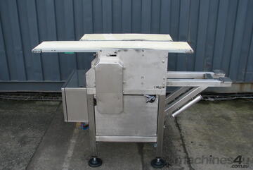 STAINLESS STEEL Motorised Dual Belt Conveyor - 1.2m long