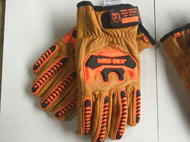 Mec Dex Leather Gloves PR-616 - Orange XL - 2 for the price of 1 - picture2' - Click to enlarge