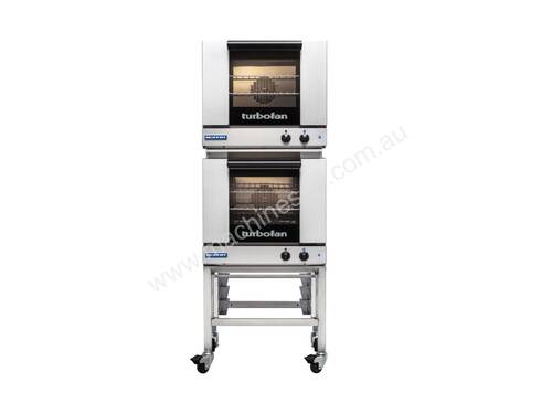 Turbofan E23M3/2 - Half Size Tray Manual Electric Convection Ovens Double Stacked