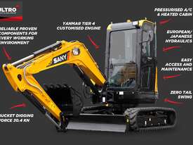 FOR HIRE Sany SY35U 3.8T Mini Excavator - picture1' - Click to enlarge